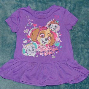 kids purple paw patrol shirt